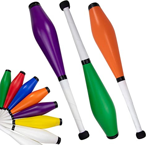 Juggle Dream Trainer Street Mazze da Giocoleria Set di 3 Trainer Club - Set di Giocoleria per Principianti e Giocolieri Avanzati (Verde, Arancione, Viola)