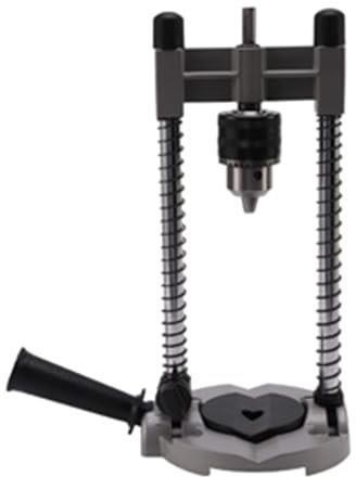 Soporte de taladro portátil con mandril, ajustable de 45, 60, 75, 90°, fácil de transportar y de alta eficiencia, accesorio de guía de taladro multiángulo, adecuado para perforación de carpintería,