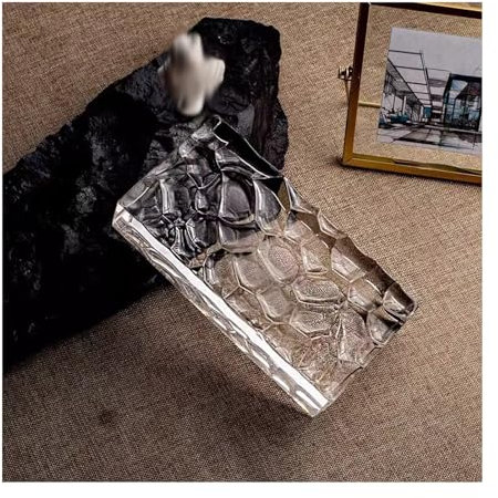 ZNQNDSR Bloque de Vidrio Bloque De Vidrio Rectangular para Decoración del Hogar. Ladrillos De Vidrio con Textura De Cristal De Hielo para Decoración De Hoteles Y Oficinas.(5PCS)