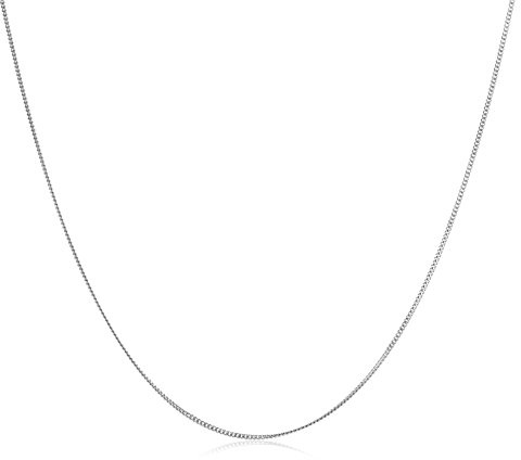 Miore Kette Weißgold 9 Karat / 375 Gold Kette Panzerkette 45 cm