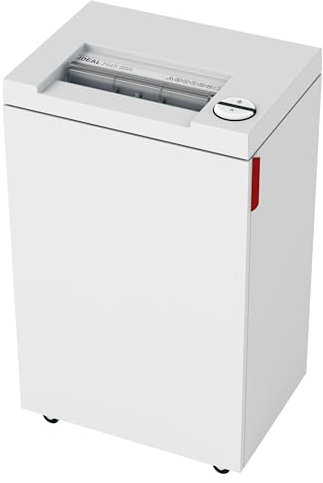 ideal. 2445 High Security Super Micro Cut Deskside Paper Shredder, Continuous Operation, 5-7 Sheet, 9 Gal. Bin, 1/2 HP Motor, P-7 Security Level