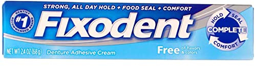 Fixodent Free Denture Adhesive Cream 2.40 oz (Pack of 5)