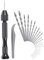 CESFONJER Perceuse à Main Hand Drill | Ajustable Hélicoïdaux de Main Kit | 25 Pieces Mini Foret Fraise Twist Pour Modèle Noyer Ambre Olive Nut