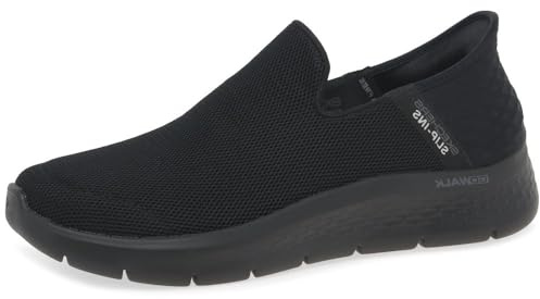 Skechers Gowalk Flex - Scarpe da Passeggio da Uomo, Senza Mani, Slip-on Casual, Nero, 8.5 X-Wide