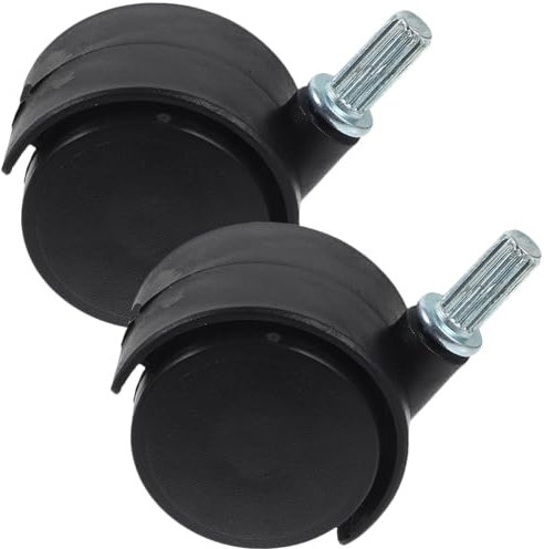 KICHOUSE 2 Piezas Ruedas Giratorias Para Muebles Y Carritos Con Diseño Silencioso Y Fácil Instalación Reemplazo Ideal Para Estantes Carros Y Muebles Pequeños En El Hogar