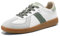 STQ Sportschuhe Damen Sneaker Low Freizeitschuhe Soft Skater Turnschuhe Schnürung Orthopädische Komfortschuhe Diabetiker Flach Trainers Leichte Trainers Lightweight Weiß Grün 39 EU / 7.5 US