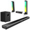 ULTIMEA 5.1ch Soundbar mit Dolby Atmos, Soundbar mit RGB Licht für Heimkino, 3D Surround Sound System mit App Steuerung, Sound Bar mit Subwoofer, verstellbarem EQ, Bluetooth 5.3, HDMI eARC, Apollo S80