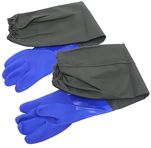 Vaguelly Guantes Largos Impermeables Para Pesca Jardinería y Trabajo Guantes De Pesca Profesionales Largos Para Lavavajillas y Piscinas