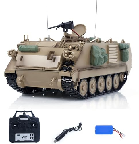 TOUCAN RC HOBBY 1/16 RC Military Tank M2412-C M113A2 APC Tower Rotation 360 Degree Infrared LED Light Sound Remote Control Electric