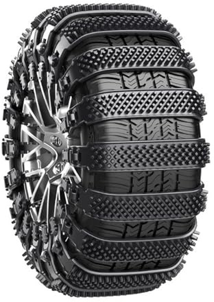 Snow Chains 10piece Anti-Slip Tyre Ties Belts | Tire Chains for Cars for Ice Winter Hiking Trailer Offroad Lawn Fishing