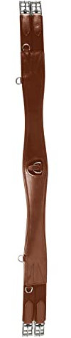 Wembley Sangle de selle en cuir – avec élastique 135 Marron