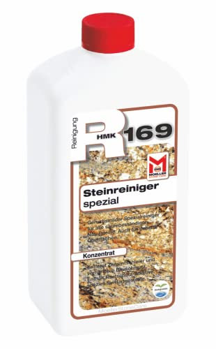 Moeller Stone Care - HMK R169 Steinreiniger - spezial - 1 Liter - Geruchsmilde Spezialreinigung (Konzentrat) für alle säurebeständigen Natursteine, für polierte Oberflächen