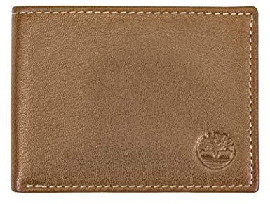 Timberland Herren Leder RFID Blocking Passcase Security Wallet, Hellbraun, Einheitsgröße, Leder Passcase Trifold Wallet Hybrid