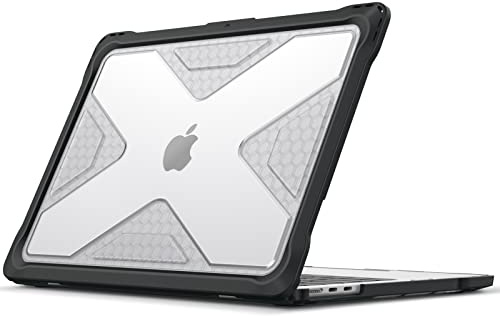 Fintie Hülle Kompatibel mit MacBook Air M5 M4 M3 M2 13.6 (2026-2022) A3449 A3240 A3113 A2681- Ganzkörper-Rugged Hybrid Schutzhülle TPU Stoßstange Case Kompatibel mit MacBook Air 13, Transparent