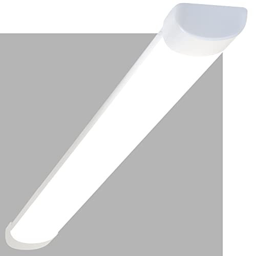 CBJKTX LED Deckenleuchte 120CM Deckenlampe - 36W Werkstattlampe Kellerlampe Flach Neutralweiß 4000K Küchenlampe Energiesparen Röhre Abstrahlwinkel 180 ° für Garage Küche Warenhaus Büro Keller