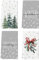 Artoid Mode Fliege Kiefern Schneeflocken Weihnachten Küchentücher Geschirrtücher, 42x65 cm Xmas Winter Christmas Dekoration Handtücher 4er Set