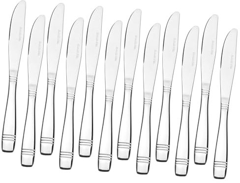 Minekkyes Table Knife Set, Dinner Knives Set of 12, Stainless Steel Cutlery Knives