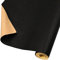 ADQUATOR Rouleau de papier cadeau kraft noir de 60 cm x 12 m, couleur unie, parfait pour mariage, festival, anniversaire, fête prénatale