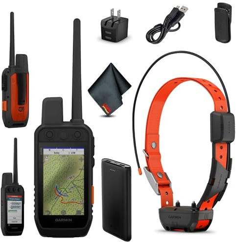 Garmin Alpha 300i Handheld Advanced Tracking and Training System with inReach Satellite Technology Bundle with Garmin Dog Collar Alpha TT25 Tracker and Training Collar with GPS and Accessories