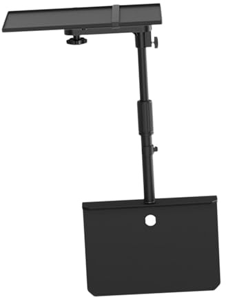 AsrMyjcx Soporte para proyector de cama con bandeja de Metal, soporte para proyector ajustable en altura Universal, Base montada para proyector para dormitorio
