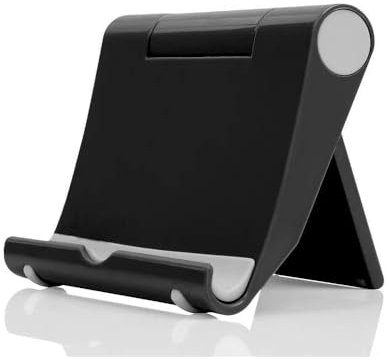 Phone Stand Desk, Mobile Phone Holder, Height Adjustable Holder, Desk Phone Stand, Foldable riser, Universal Anti-slip base suitable for smartphones and tablets.
