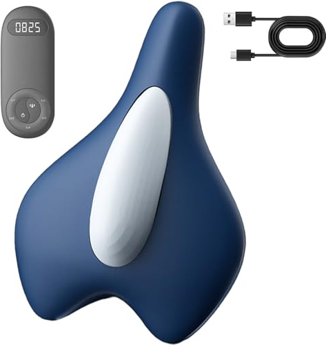 YFSMBD Electric Pelvic Floor Trainer Upgraded Portable Exercise Device for Women and Men, Automatic Massage & Heat Therapy, Strengthens and Tightens Pelvic Floor Muscles (Blue)