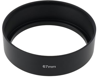 Briny River Screw-in Mount Standard Aluminum Alloy Lens Hood For Lenses with 67mm Front Filter Thread