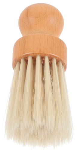 SEWACC Brosse à Poils Souples avec Manche en Bois Balai à Main de Nettoyage Doux Brosse de Dépoussiérage pour Voiture Meubles et Clavier Outil Pratique pour Dépoussiérage Confortable