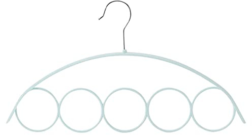 LYGXWJFC Klädhängare Krokförvaring Scarfhängare Plast Slips Circle Creative Hanger Hemmahängare 5 Ringar(Beige)