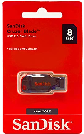 SanDisk SDCZ50 B35 8 GB Cruzer Blade USB 2.0 Flash Drive - Black