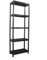 5 Tier 60cm Wide Heavy Duty Black Plastic Shelving Unit Storage Organiser Garage Home Pantry Racking Shelf Shelves Workbench Workman Bays Racking Tools Paint Stationary Parts (1)
