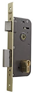 Yale 3012115 Cerradura 700-hl/70x40, Latonado, Entrada 40 mm