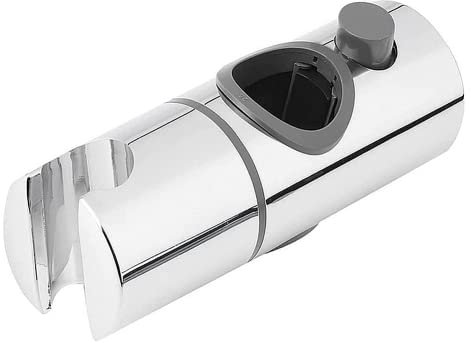 Nicoone Soporte de Ducha de Mano, Soporte Ajustable Para Cabezal de Ducha ABS para un Riel Elevador de Ducha Redondo Estándar de 25 mm