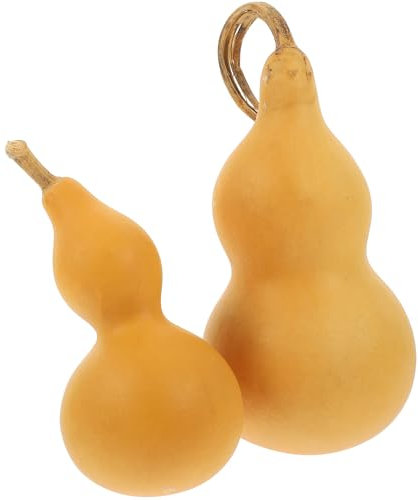 Toddmomy 2 Piezas de Calabaza Seca Natural Wu Lou Adorno de Escritorio Decoración del Hogar Mesa Centros de Mesa Juguetes para Niños para Manualidades DIY Decoración Colgante