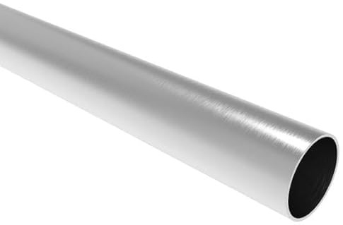 Sellon24® Tube rond en acier inoxydable V2A, diamètre 42,4 x 2,0 mm, main courante pour garde-corps - 100 à 200 cm (200 cm)
