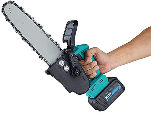 DonDwx Motosega elettrica, motosega a batteria, motosega elettrica a batteria da 12 pollici con motore brushless, motosega leggera a una mano con forbici da potatura per tagliare I rami