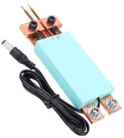 Penna per Saldatore a Punti, Kit per Saldatore a Punti DC4-12V Ciano Penna per Saldatura a Punti Regolabile Fai-da-te Trigger Automatico per Batteria