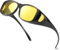 ehomiiii Polarisierte Nachtbrille - Blendfrei & UV-400 Schutz - Ideal für Autofahren, Angeln, Golf - Unisex Design für Herren & Damen (Nachtsichtlinse)