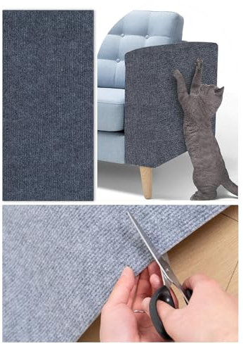 Kratzmatte Katze Sofa DIY Katzenkratzmatten Selbstklebend 40x100cm, Kratzmatte Katze Wand, Kratzbrett Katze, Kratzteppich AntiKratz Tape für Möbel Couch Sofa Wand Tür Schutz