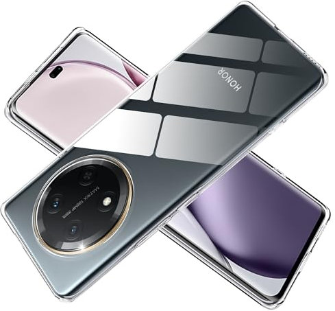 Fitudoos Funda para Honor Magic 7 Lite,Carcasa de Silicona, Anti-Rasguño,Resistente Huellas Dactilares,TPU Suave Funda -Transparencia.