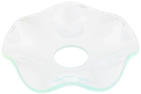 Gatuida Raccoglitore Cera in Vetro Trasparente Portacera Scanalato per Candele Affusolate Anello Raccoglitore in Vetro Protezione per Candele per Uso Versatile