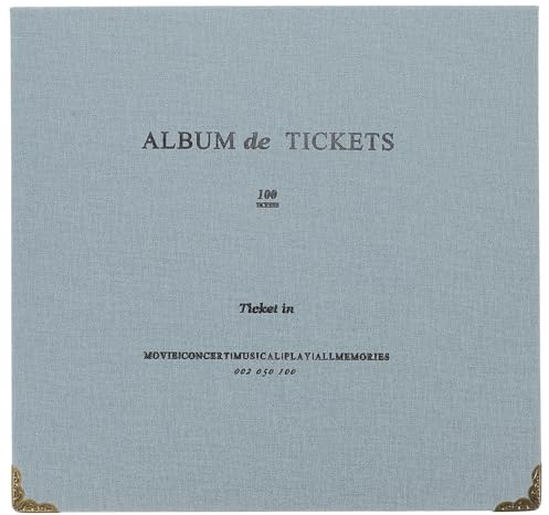 SAFIGLE Álbum de Entradas para Conciertos y Películas, Libro de Colección en Papel para Organizar y Conservar Postales y Recibos de Forma Segura