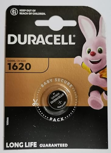 Duracell CR1620 3V Single-Use Lithium Battery – Batteries (Single-Use Battery, CR1620, Lithium, 3 V, 1 Piece, Button/Coin)