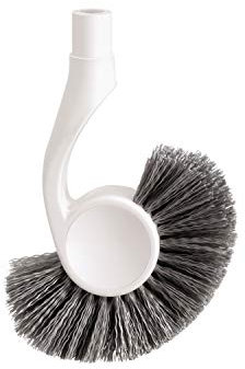 simplehuman BT1094 Replacement Toilet Brush Head, Easy Screw On, Stiff Outer Bristles, White Plastic