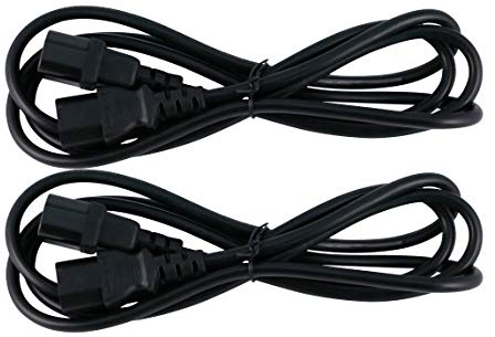 Naths Hardware® | 2x Kaltgeräte Verlängerung 1,8m | Kaltgerätestecker auf Kaltgerätebuchse | Kaltgerätekabel 3 Polig | Kaltgeräteverlängerung Kabel C13 auf C14 | Stromkabel Kaltgeräte