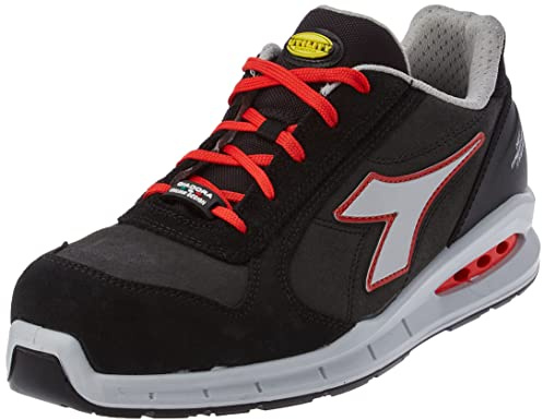 Utility Diadora – låg arbetssko Run NET AIRBOX Low S3 SRC för män och kvinnor DE 40 C9034 asfalt silver röd