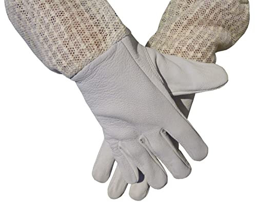 AGS Imkerhandschuhe für Kinder, 3-lagig, ultra-belüftet, für Kinder, Bienenschutzhandschuhe, Größe L