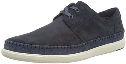 Clarks Scarpe da Barca Bratton Lo da Uomo, Camoscio Blu Navy, 41 EU