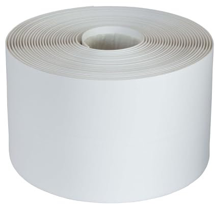 Dalsys 5m Dichtungsband selbstklebend wasserdicht Weiß 2,8x2,8cm, Kantenschutz selbstklebend, geeignet für Bad, Küche, Fenster