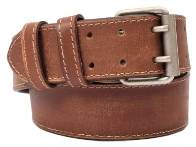 Menzo Ceinture de serveur en cuir véritable - Ceinture pour sac de serveur extra large - Ceinture pour homme et femme, Noir , 125 cm